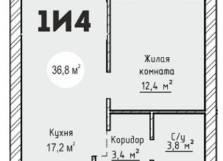 Продается 1-комнатная квартира, 36.8 м2, Тольятти