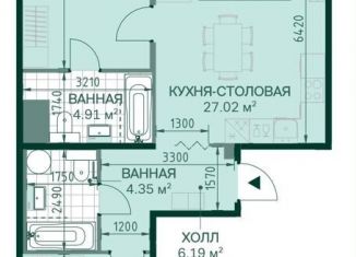 Продается двухкомнатная квартира, 75.3 м2, Санкт-Петербург, Магнитогорская улица, 5к3, Красногвардейский район
