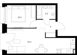 Продается 1-ком. квартира, 40.8 м2, Казань, Советский район