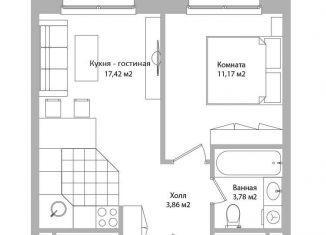 Продажа двухкомнатной квартиры, 36.2 м2, Мытищи, Троицкая улица, 3Г