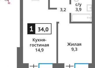 Продам 1-комнатную квартиру, 34 м2, Красногорск