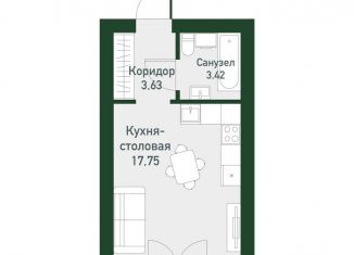 Продажа квартиры студии, 23.4 м2, Свердловская область