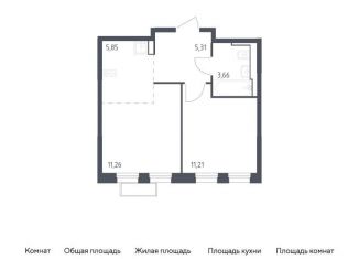 Продажа однокомнатной квартиры, 37.3 м2, Красногорск, жилой комплекс Квартал Строгино, к2