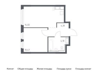 Продаю 1-ком. квартиру, 32.9 м2, Санкт-Петербург