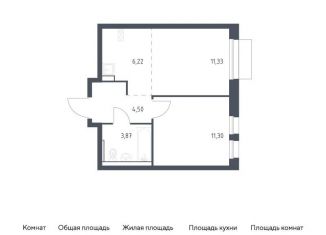 Продаю 1-комнатную квартиру, 37.2 м2, Балашиха, жилой комплекс Квартал Авиаторов, к8