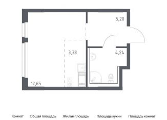 Квартира на продажу студия, 25.5 м2, Колпино