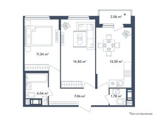 Продаю 2-комнатную квартиру, 53.8 м2, поселок Мещерино