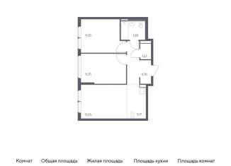 Продажа двухкомнатной квартиры, 53 м2, село Остафьево, жилой комплекс Остафьево, к20