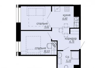 Продам 2-комнатную квартиру, 37.7 м2, Санкт-Петербург, метро Площадь Мужества