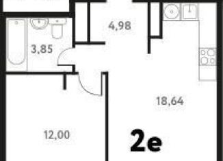 Продается 1-комнатная квартира, 40.9 м2, Пушкино, Школьная улица, 28к2