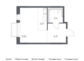 Продается квартира студия, 25.4 м2, Московская область, жилой комплекс Томилино Парк, к6.2