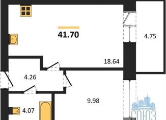 Продается однокомнатная квартира, 41.7 м2, Богучар