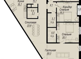 Продам трехкомнатную квартиру, 205.9 м2, Санкт-Петербург, набережная реки Карповки, 27В