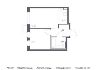 Продается однокомнатная квартира, 35.8 м2, Москва, жилой комплекс Подольские Кварталы, к3