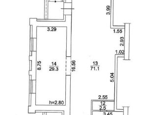 Аренда торговой площади, 114.3 м2, Томская область, улица Ивана Черных, 66