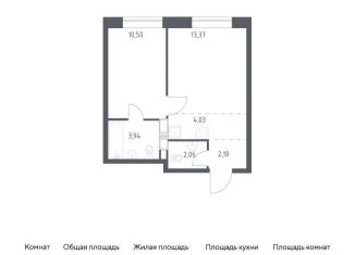 Продается 1-комнатная квартира, 36.1 м2, поселение Филимонковское, Золотошвейная улица