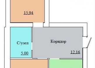 2-комнатная квартира на продажу, 68.1 м2, Ярославль, Ленинский район