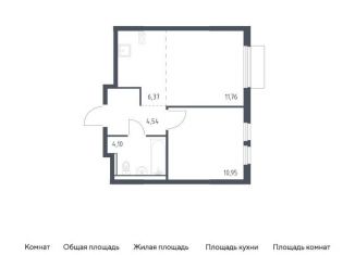 Продам однокомнатную квартиру, 37.7 м2, Московская область, микрорайон Пригород Лесное, к18