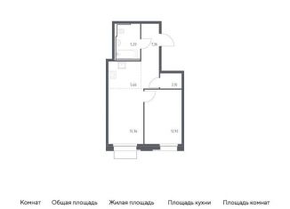 Продается 1-ком. квартира, 45.6 м2, Москва, метро Зябликово, жилой комплекс Квартал Герцена, к2