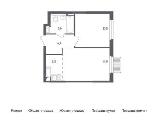 Продаю однокомнатную квартиру, 36.1 м2, Мытищи, жилой комплекс Мытищи Парк, к4.1