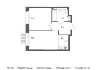 Продажа однокомнатной квартиры, 33.5 м2, Мытищи, жилой комплекс Мытищи Парк, к4.1