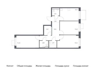 Продажа 3-комнатной квартиры, 78.5 м2, Москва
