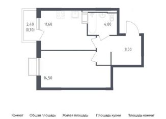 Продается однокомнатная квартира, 38.8 м2, Санкт-Петербург, жилой комплекс Курортный квартал, 7