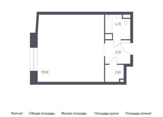 Продается квартира студия, 51.5 м2, Москва, Стремянный переулок, 2, метро Серпуховская