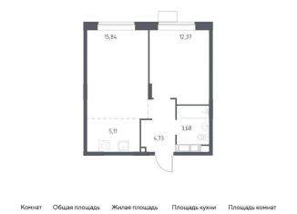 Продаю 1-комнатную квартиру, 41.7 м2, Балашиха, жилой квартал Новоград Павлино, к34
