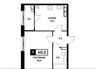 Продается 1-комнатная квартира, 40.2 м2, Ставропольский край, улица Николая Голодникова, 5к1