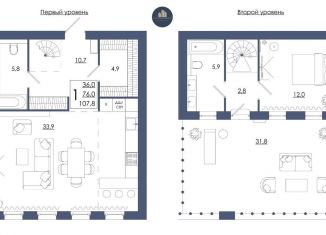 1-ком. квартира на продажу, 107.8 м2, Смоленск