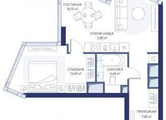 Продаю двухкомнатную квартиру, 46.4 м2, Москва, 1-й Сетуньский проезд, вл8