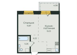 Продается квартира свободная планировка, 46.7 м2, Иркутск, улица Пискунова, 132