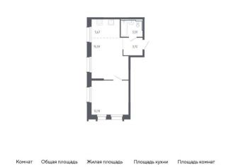 Однокомнатная квартира на продажу, 42.4 м2, Владивосток