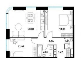 Продам двухкомнатную квартиру, 70.7 м2, Москва, метро Раменки, жилой комплекс Инноватор, кБ