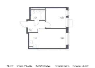 Продаю 1-комнатную квартиру, 35.9 м2, Москва, Молжаниновский район