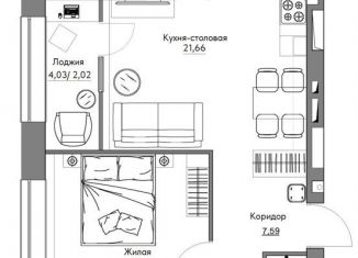 Продается 2-комнатная квартира, 60.8 м2, Калуга, Московская улица