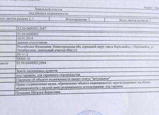 Продажа гаража, 30 м2, Первомайск, Октябрьская улица, 68А