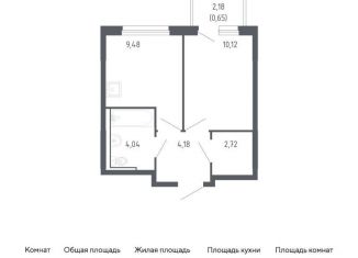 1-комнатная квартира на продажу, 31.2 м2, Тюмень, жилой комплекс Чаркова 72, 2.2