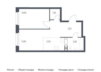 Продается 1-ком. квартира, 40.9 м2, Москва, проспект Куприна, 30к1