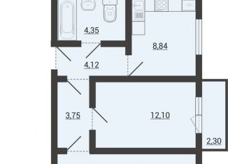 Продам 2-комнатную квартиру, 55.1 м2, Курганская область