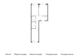 Продаю двухкомнатную квартиру, 55.4 м2, Санкт-Петербург