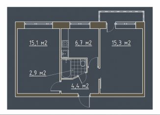 Продам 2-ком. квартиру, 44.4 м2, Саратовская область, Заречная улица, 6А