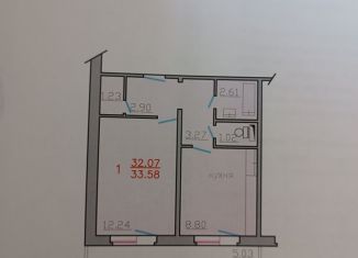 Продаю 1-комнатную квартиру, 33 м2, Красноярск, Центральный район, улица Чернышевского, 73