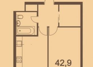 Продажа 1-комнатной квартиры, 42.9 м2, Москва, Басманный переулок, 5, метро Комсомольская