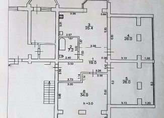 Трехкомнатная квартира на продажу, 138 м2, посёлок городского типа Иноземцево, Пролетарская улица, 2В