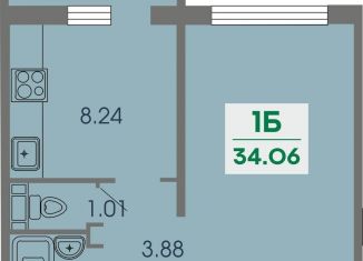 Продам однокомнатную квартиру, 34.1 м2, Чебоксары, проспект Геннадия Айги, поз25, Ленинский район