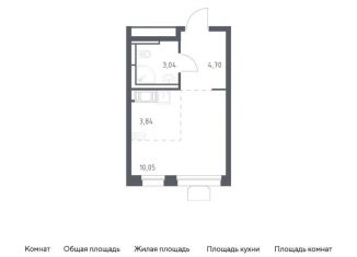 Продается квартира студия, 21.6 м2, посёлок Мирный, жилой комплекс Томилино Парк, к5.4, ЖК Томилино Парк