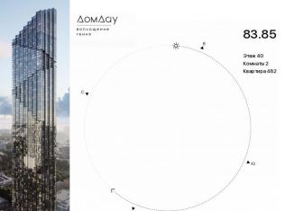 Продается двухкомнатная квартира, 83.9 м2, Москва, метро Выставочная