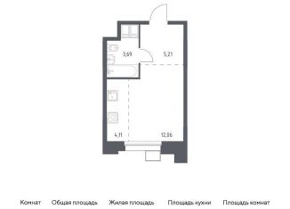 Продажа квартиры студии, 25.1 м2, Москва, многофункциональный комплекс Тропарево Парк, к2.4